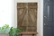 Rustic Farmhouse 36 in. x 12 in. Reclaimed Wood Decorative Shutters (Set of 2)